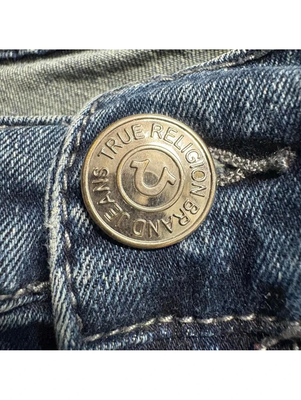 True Religion Rocco Relaxed Skinny Jeans Mens 40 Blue Denim Medium Wash